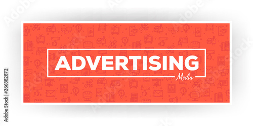 Advertising Media Banner Concept