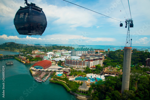 Cable Cars in Sentosa - Singapore photo