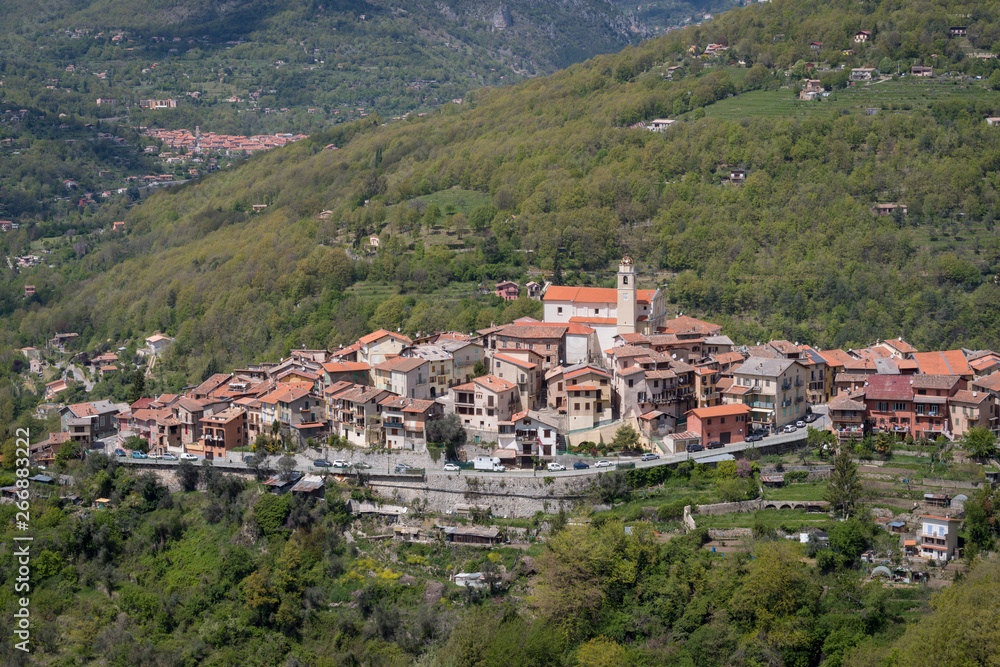 La Bollene Vesubie village, southeastern France