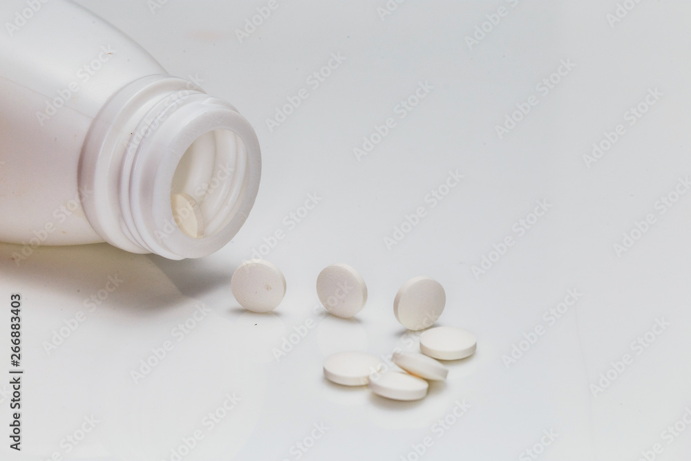 Drugs on a white background Drugs on a white background