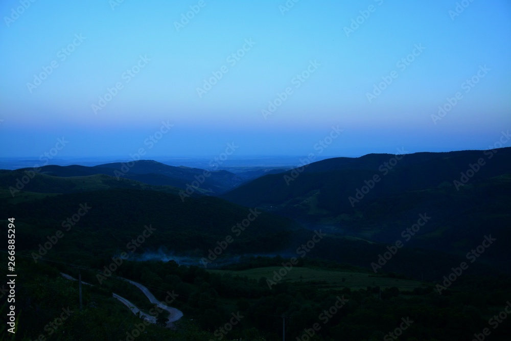 evening in the Carpathian Mountains