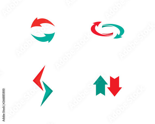 Arrows logo template vector icon illustration design Free Download Arrows logo template vector icon illustration design - GFXLoad