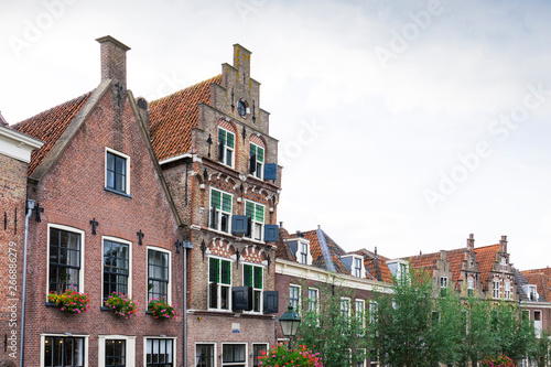 gable houses in Oudeater, The Netherlands
