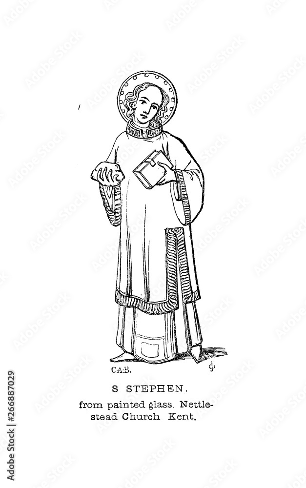 Christian illustration. Old image