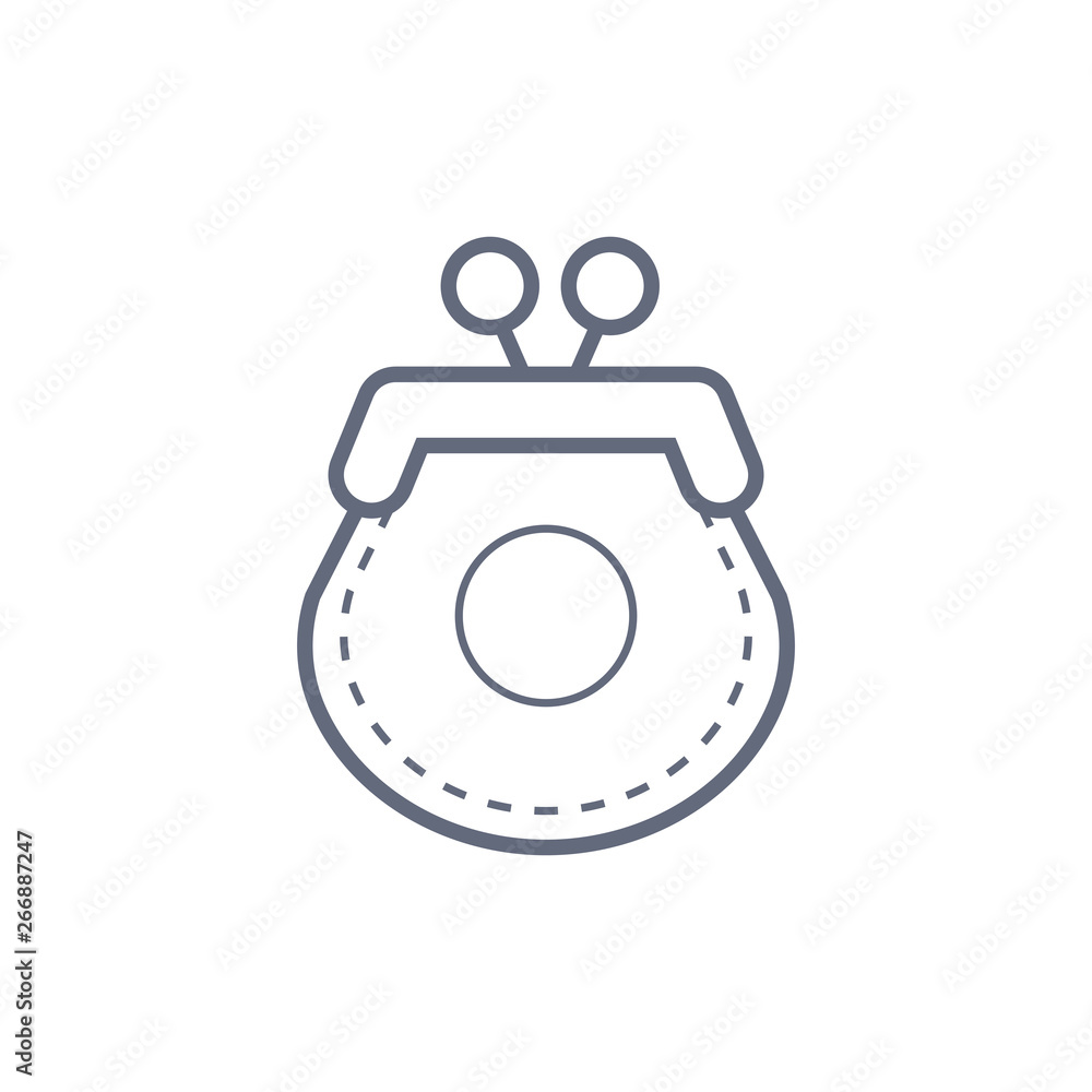 Obraz premium Women wallet icon. Women things element. Signs symbols collection, simple icon for websites, web design, mobile app