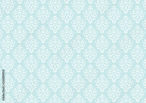 Ornamental pattern in the style of Baroque. light blue.