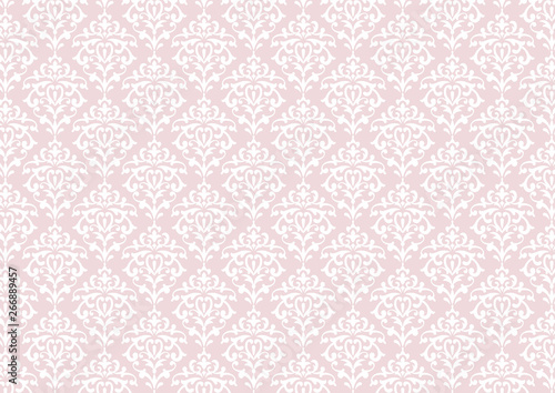 Ornamental pattern in the style of Baroque. pink..