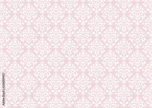 Ornamental  pattern in the style of Baroque. pink..