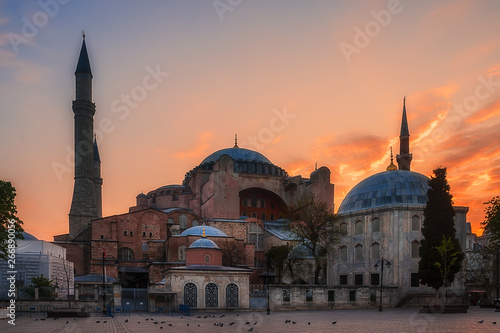 Hagia Sophia on sunrise, Istanbul, Turkey