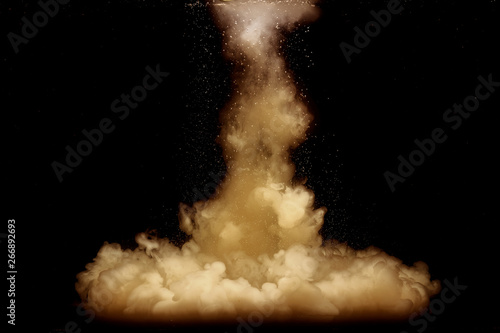 Liquid water explosions. Underwater liquid photography