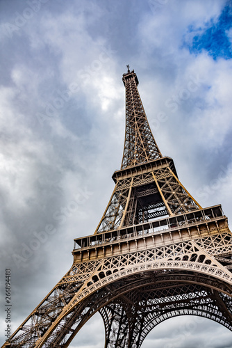 Eiffel Tower. The Eiffel Tower is the most popular tourist spot in Paris, France.