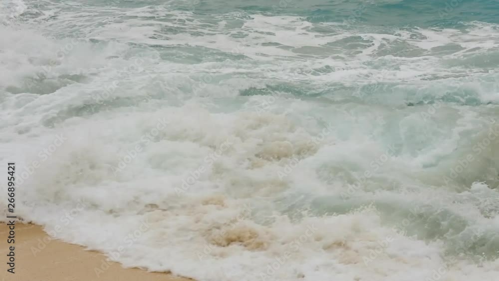 Sea waves at Cala Goloritzé, Sardinia, Italy Sea waves at Cala Goloritzé, Sardinia, Italy
