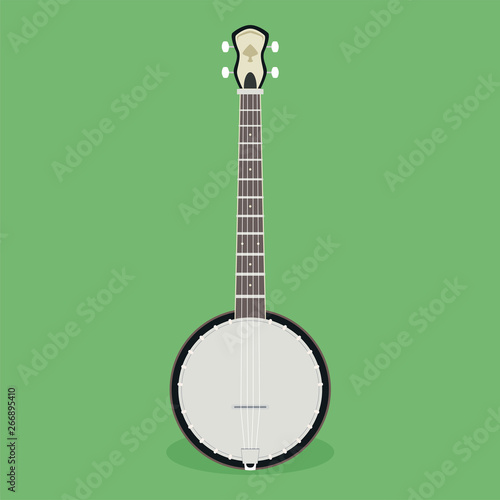 musical instrument banjo with four strings