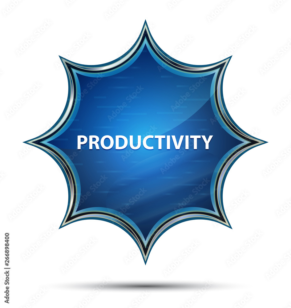Productivity magical glassy sunburst blue button Productivity magical glassy sunburst blue button