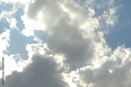 blue sky with white clouds