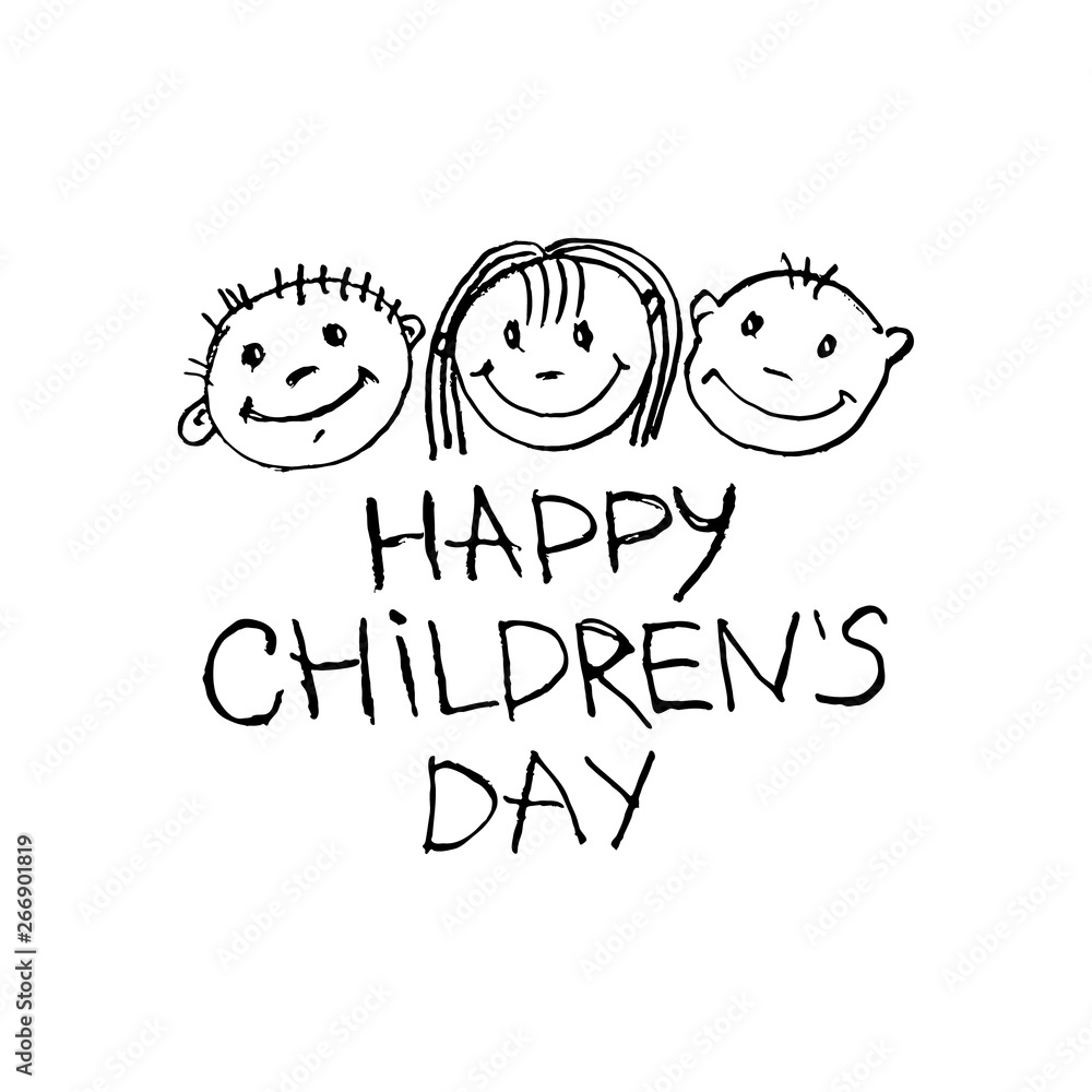 Childrens day best drawing for kids #happychildrensday - YouTube