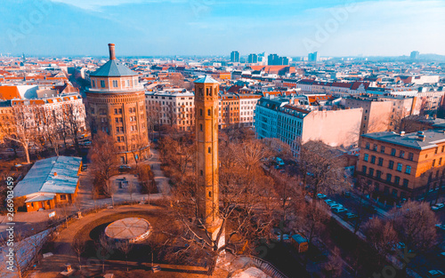 Photography water tower at prenzlauer berg, berlin