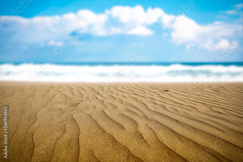 Sand background and ocean 