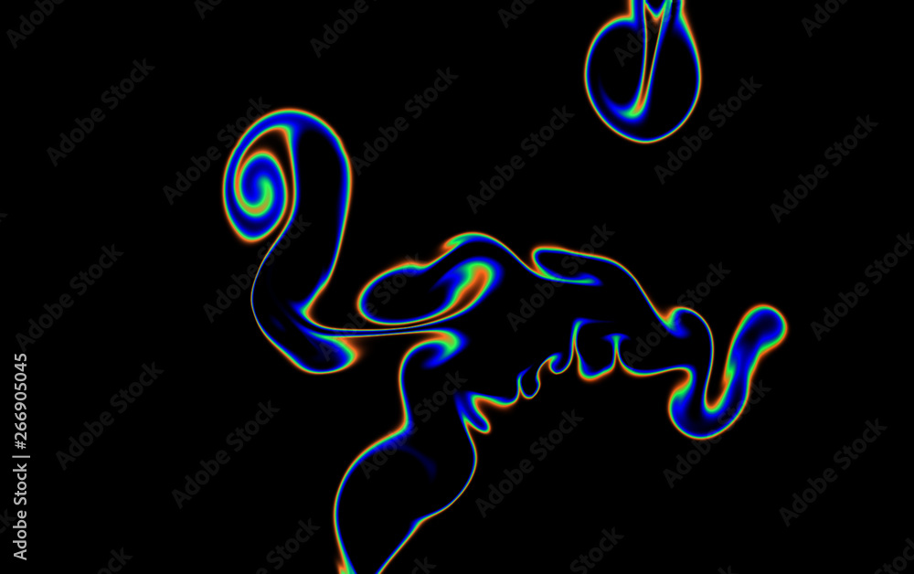 Obraz premium Magic space texture, pattern, looks like colorful smoke