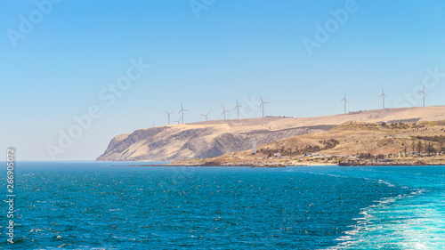 Cape Jervis windmills and lighthouse