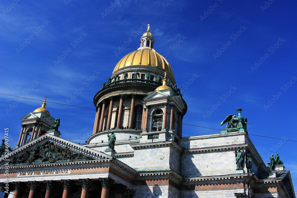 Ancient St. Isaac's Cathedral in St. Petersburg