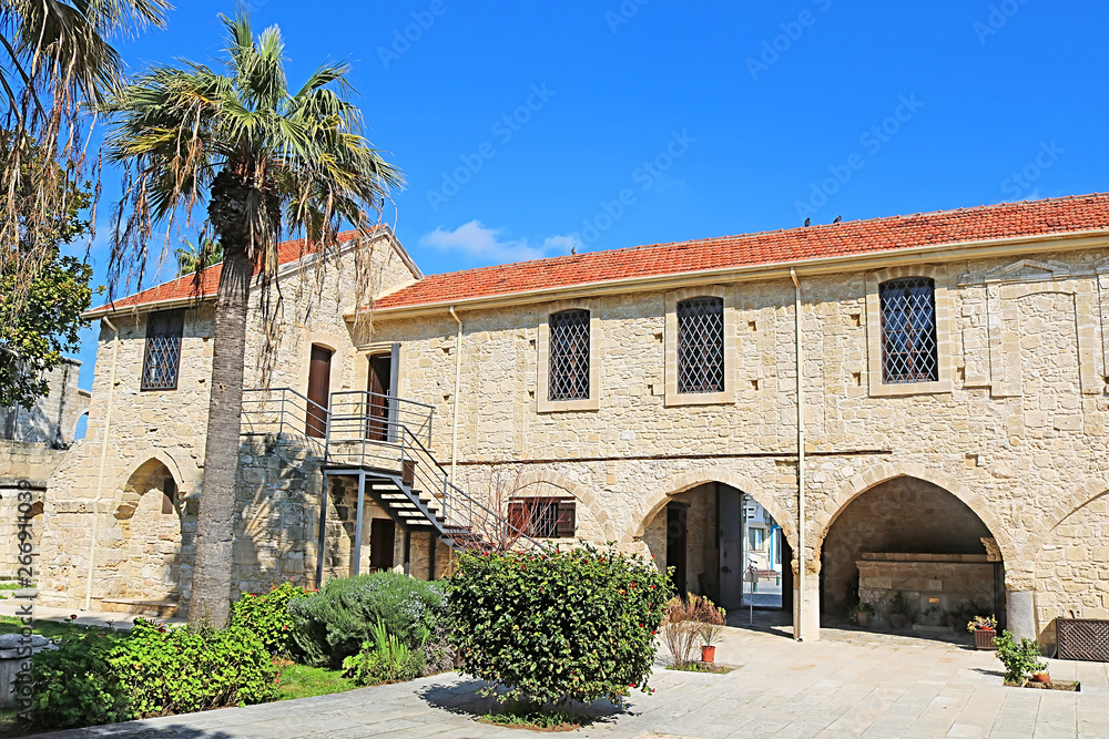 Inside the medieval castle of Larnaca (Larnaka) in Cyprus
