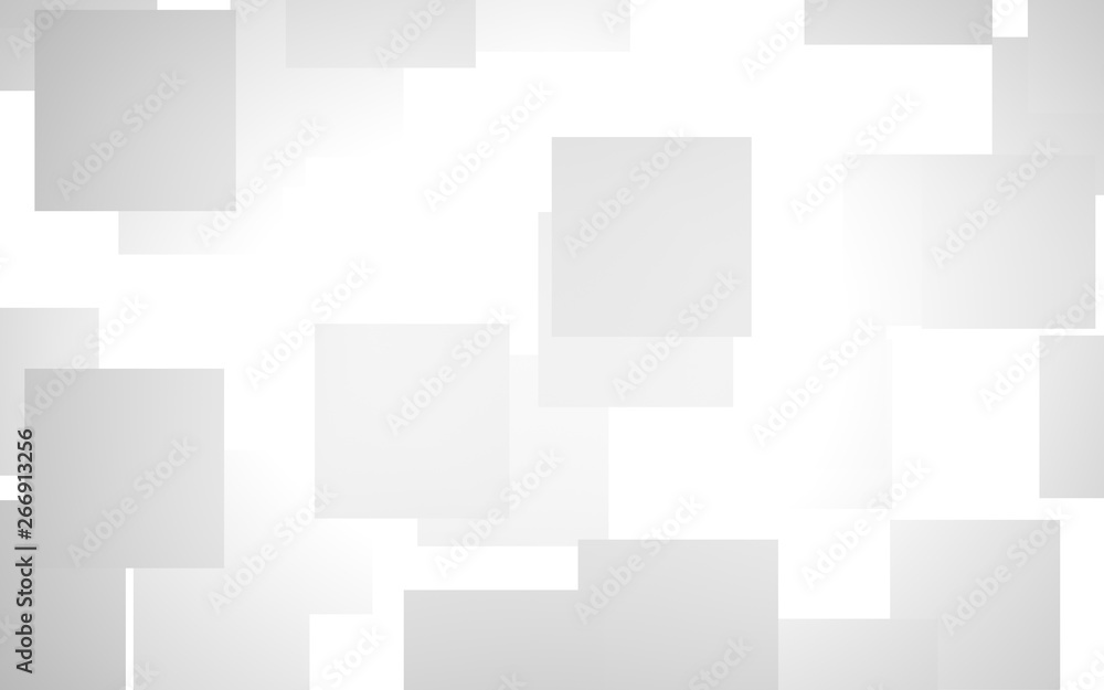 White abstract background. Misty backdrop with grey squares. 3D illustration White abstract background. Misty backdrop with grey squares. 3D illustration