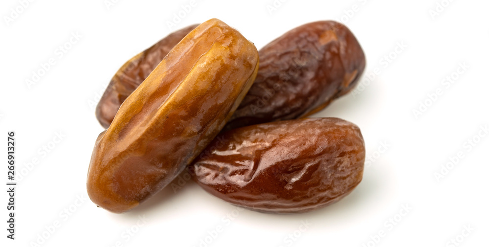 Dried of sweet dates palm fruits on white background. Dates is a dried fruit that provides high energy. Dried of sweet dates palm fruits on white background. Dates is a dried fruit that provides high energy.