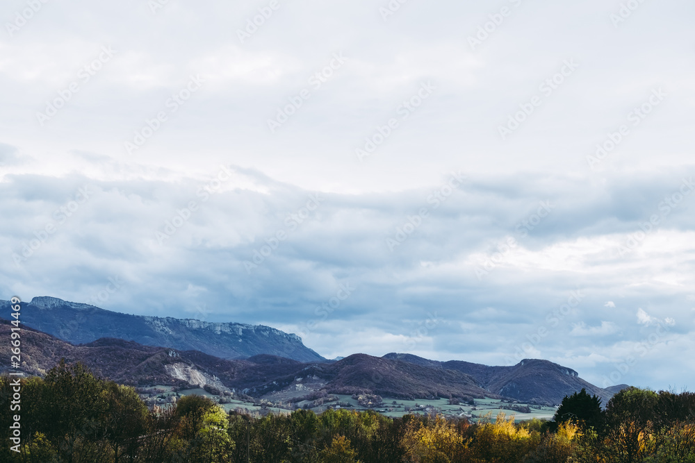 Paysage de campagne en automne