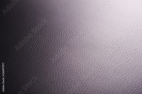 Black leather texture or background in high resolution