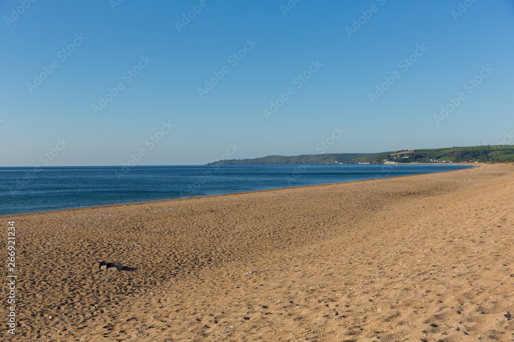 Slapton Sands Devon UK used by US Army in preparation for the Normandy D-Day landings in Exercise Tiger