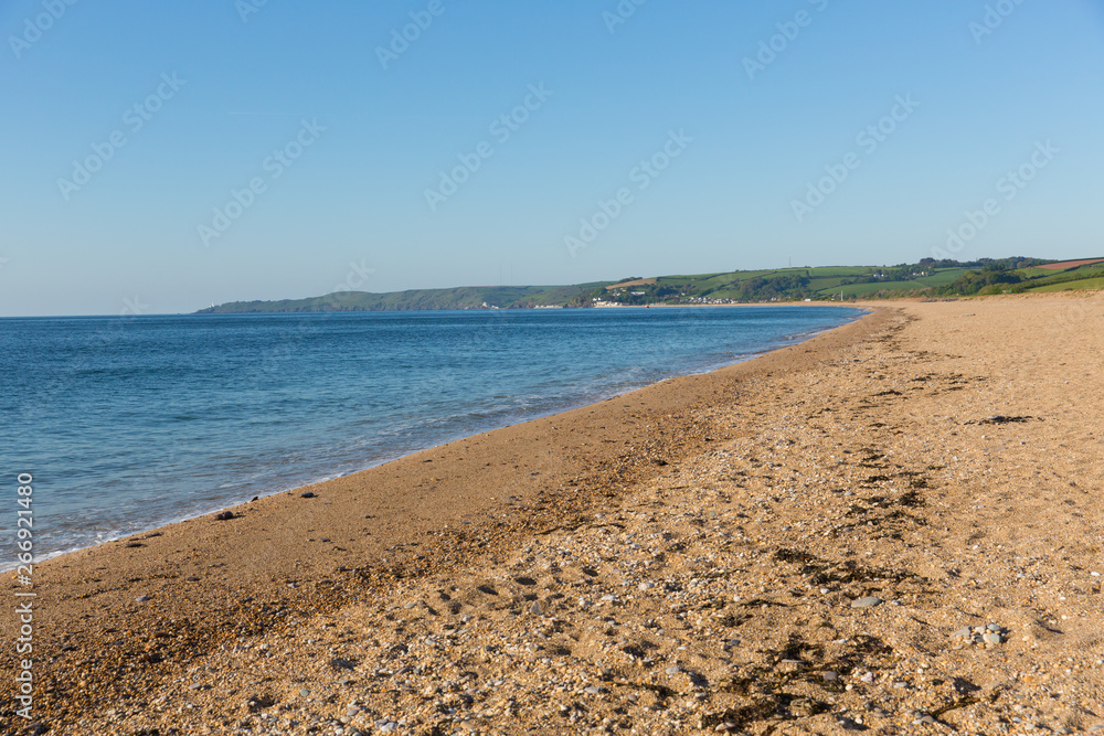 Slapton Sands beach Devon UK used by US Army in preparation for the D-Day landings in Exercise Tiger