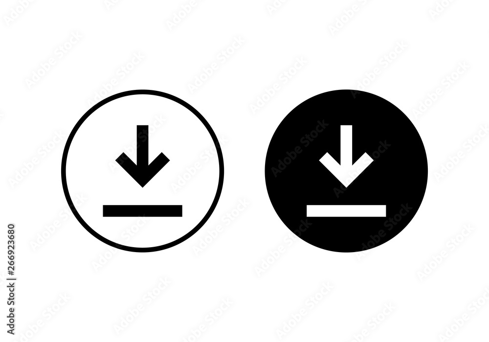 Download icon vector. Downloading vector icon Download icon vector. Downloading vector icon