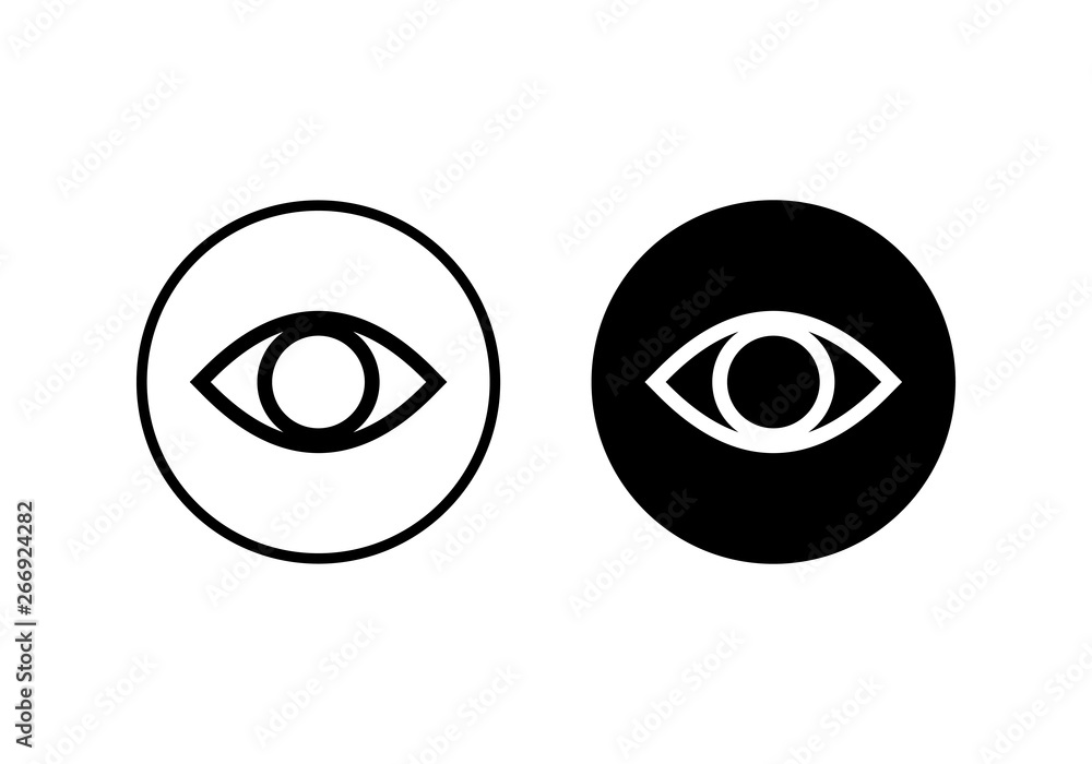 Eye icon vector. Look and Vision icon. Eye vector icon Eye icon vector. Look and Vision icon. Eye vector icon