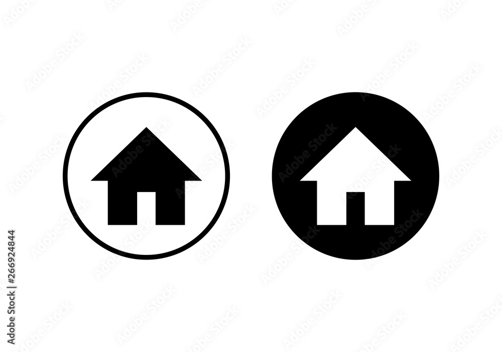 Fototapeta premium Home icon vector. House vector icon