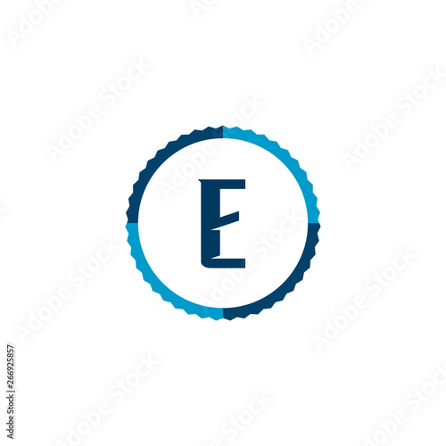 Free Download Initial Letter Logo E Template Vector Design - GFXLoad