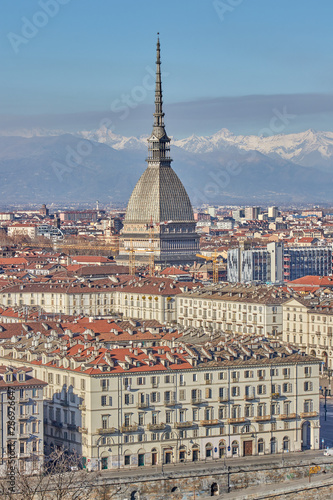 panoramic view of the city of Turin