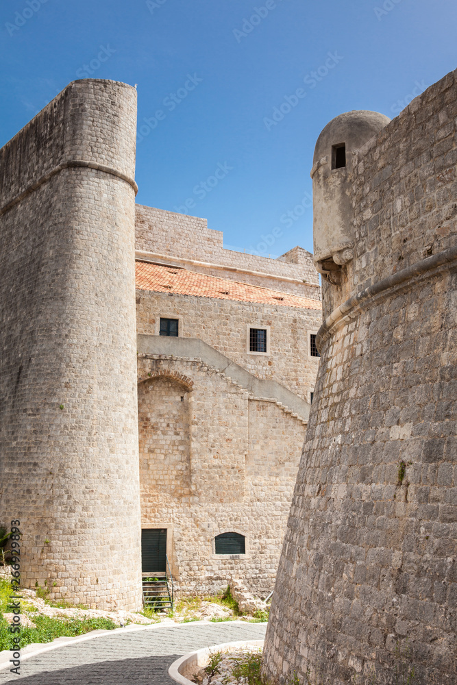 Beautiful Dubrovnik city walls