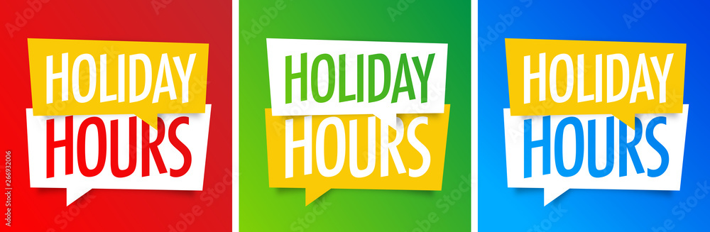 Fototapeta premium holiday hours