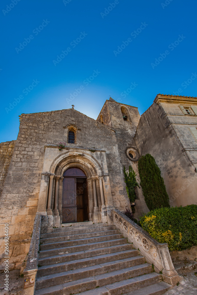 Eglise Saint Vincent des Baux in Les Baux-de-Provence, France