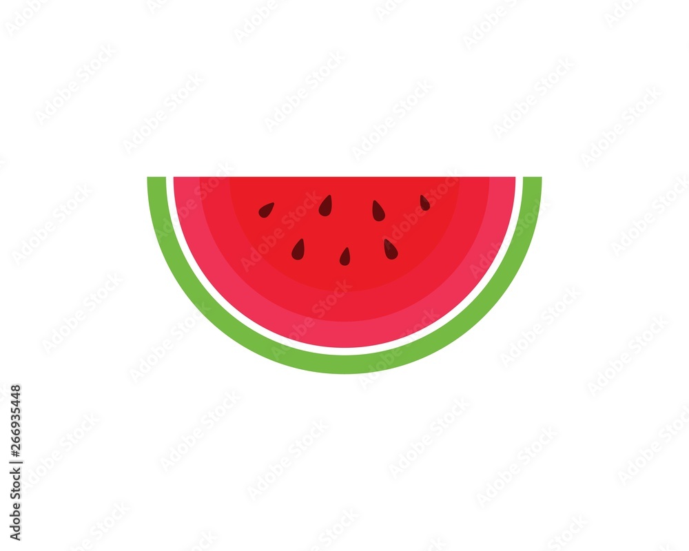 watermelon logo icon vector illustration watermelon logo icon vector illustration