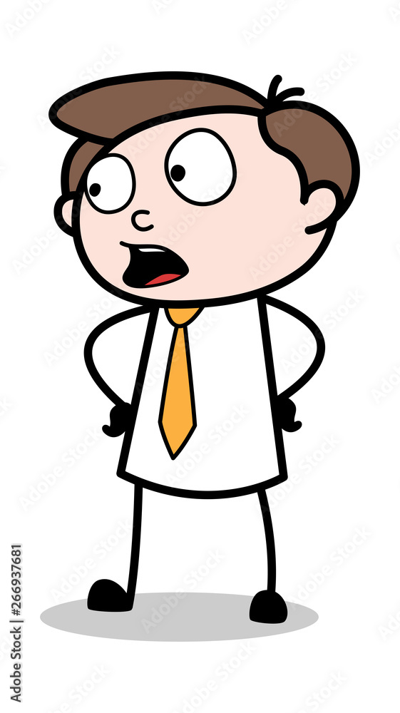 Communicating - Office Businessman Employee Cartoon Vector Illustration Communicating - Office Businessman Employee Cartoon Vector Illustration
