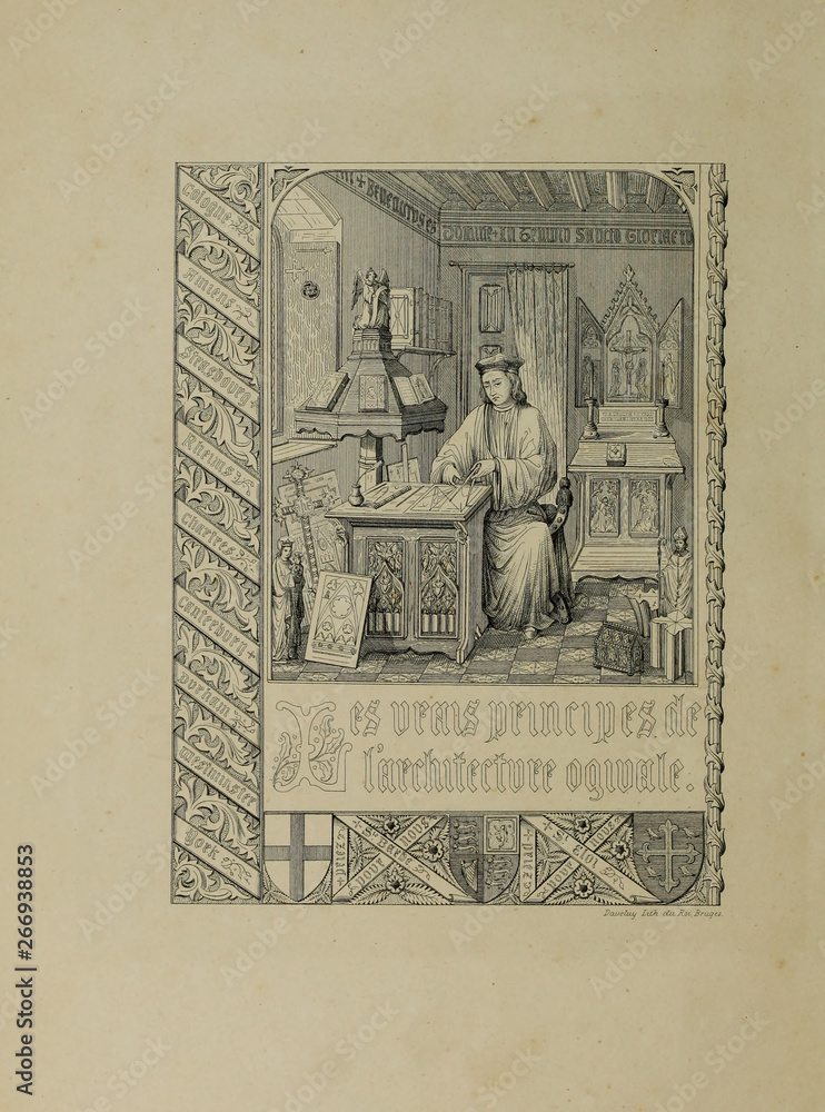 Fototapeta premium Christian illustration. Old image