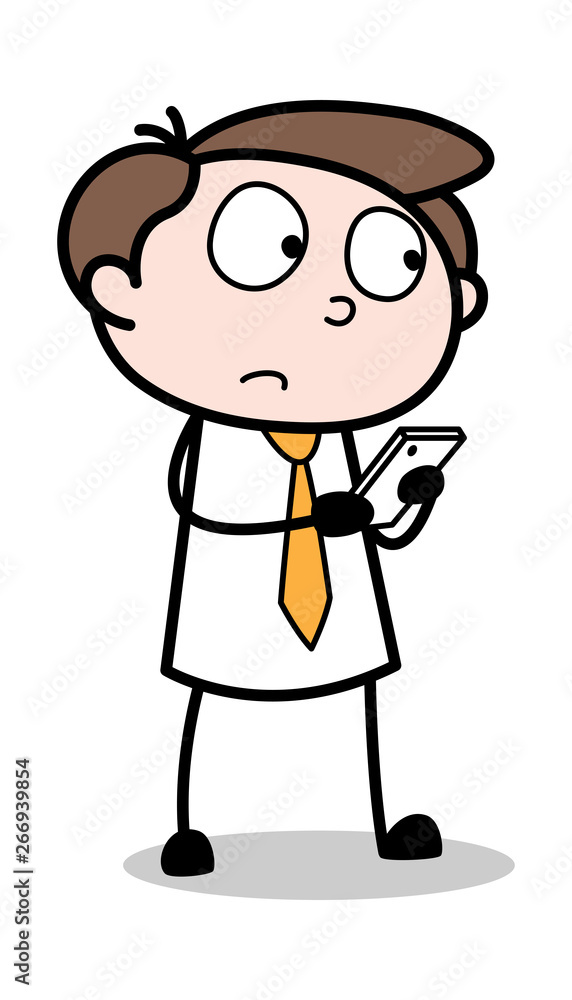 Chatting with Friend - Office Businessman Employee Cartoon Vector Illustration Chatting with Friend - Office Businessman Employee Cartoon Vector Illustration
