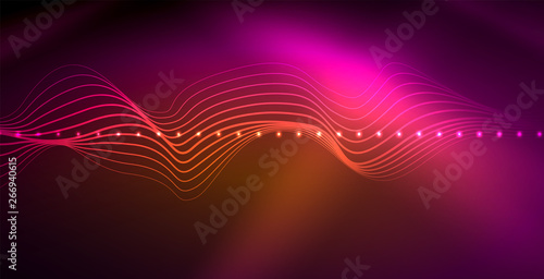 Neon lines shiny glowing background