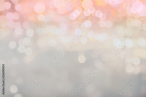 Abstract Sweet pink Bokeh background Soft white mist with copy space