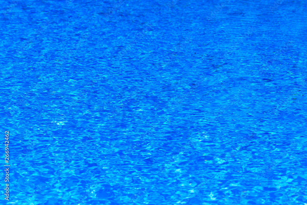 Blue ripped water in swimming pool Blue ripped water in swimming pool