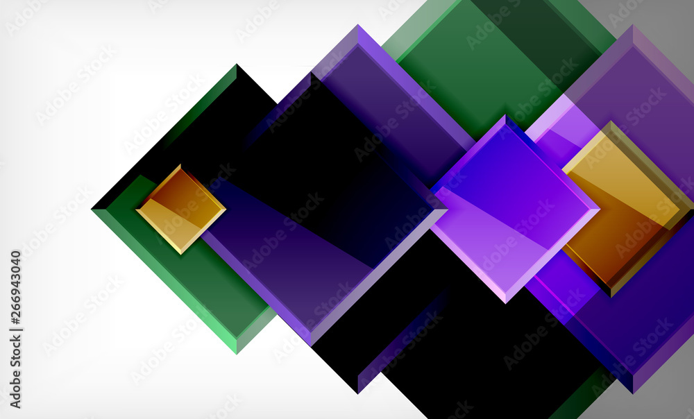Bright colorful square shape blocks geometrical background Bright colorful square shape blocks geometrical background