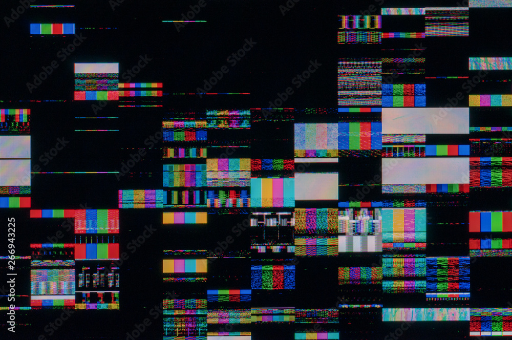 Pixel pattern of a digital glitch / Abstract background, pattern of a digital glitch.