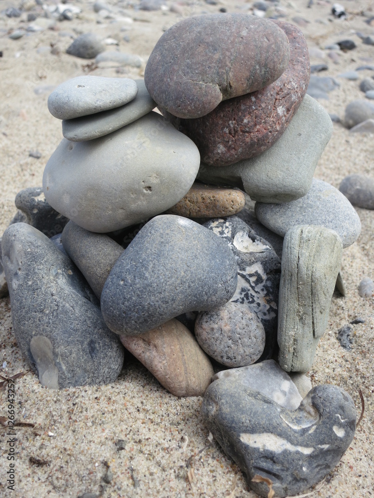 Steine am Strand